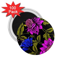 Botany Floral Flower Plant Petals 2 25  Magnets (100 Pack)  by Simbadda