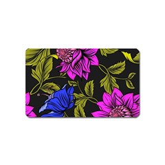 Botany Floral Flower Plant Petals Magnet (name Card) by Simbadda