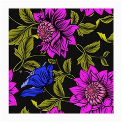 Botany Floral Flower Plant Petals Medium Glasses Cloth (2 Sides) by Simbadda