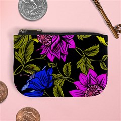 Botany Floral Flower Plant Petals Mini Coin Purse by Simbadda