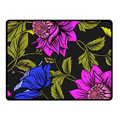 Botany Floral Flower Plant Petals Fleece Blanket (small) by Simbadda