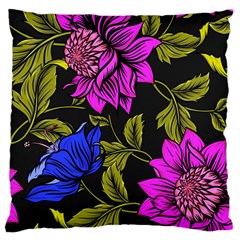 Botany Floral Flower Plant Petals Large Cushion Case (one Side) by Simbadda