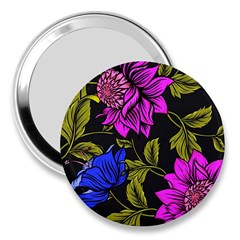 Botany Floral Flower Plant Petals 3  Handbag Mirrors by Simbadda