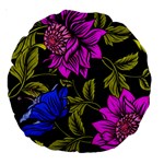 Botany Floral Flower Plant Petals Large 18  Premium Round Cushions Front