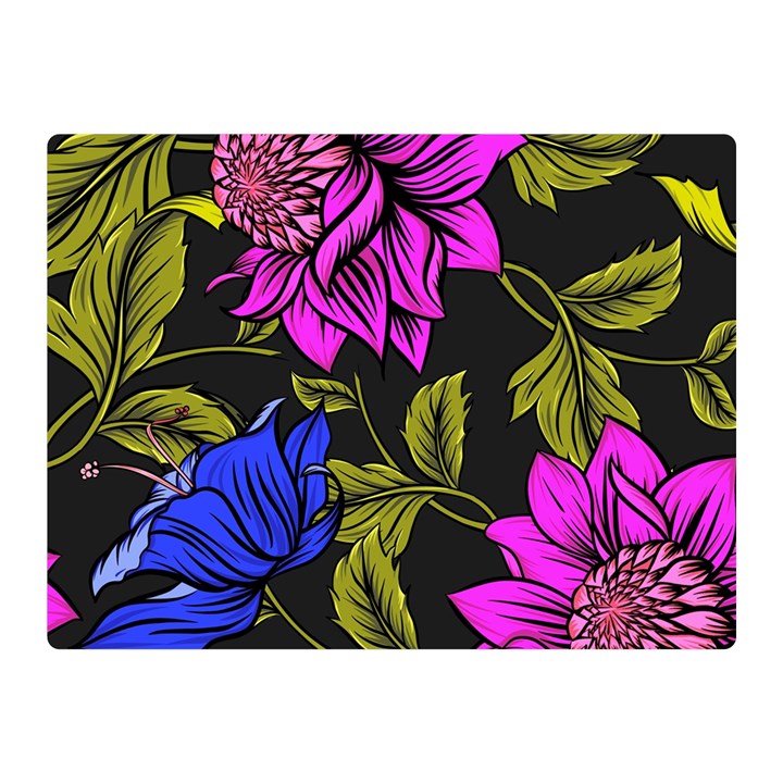 Botany Floral Flower Plant Petals Double Sided Flano Blanket (Mini) 