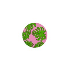 Leaves Tropical Plant Green Garden 1  Mini Magnets by Simbadda