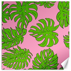 Leaves Tropical Plant Green Garden Canvas 16  X 16  by Simbadda