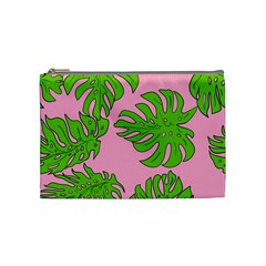 Leaves Tropical Plant Green Garden Cosmetic Bag (medium) by Simbadda