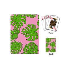 Leaves Tropical Plant Green Garden Playing Cards Single Design (mini) by Simbadda