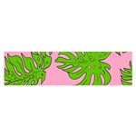 Leaves Tropical Plant Green Garden Satin Scarf (Oblong) Front