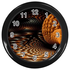 Fractals Fantasy Image Art Wall Clock (black)