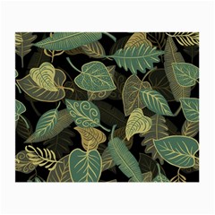 Autumn Fallen Leaves Dried Leaves Small Glasses Cloth by Simbadda