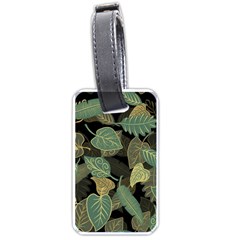 Autumn Fallen Leaves Dried Leaves Luggage Tag (one Side) by Simbadda