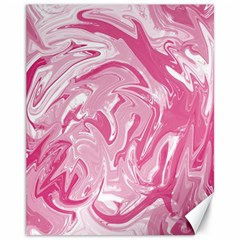 Marble Painting Texture Pattern Pink Canvas 11  x 14 