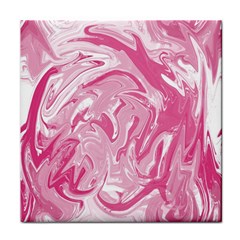 Marble Painting Texture Pattern Pink Face Towel