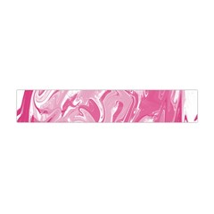 Marble Painting Texture Pattern Pink Flano Scarf (Mini)