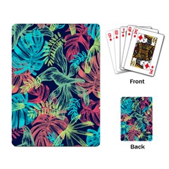 Leaves Tropical Picture Plant Playing Cards Single Design (rectangle) by Simbadda