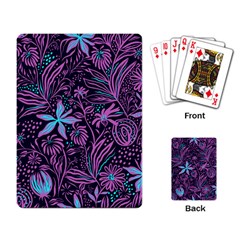 Stamping Pattern Leaves Drawing Playing Cards Single Design (rectangle) by Simbadda