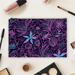 Stamping Pattern Leaves Drawing Cosmetic Bag (large) by Simbadda