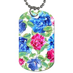 Flowers Floral Picture Flower Dog Tag (two Sides) by Simbadda