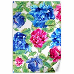 Flowers Floral Picture Flower Canvas 20  X 30  by Simbadda