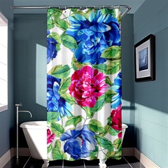 Flowers Floral Picture Flower Shower Curtain 36  X 72  (stall)  by Simbadda