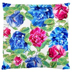 Flowers Floral Picture Flower Large Cushion Case (one Side) by Simbadda