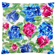 Flowers Floral Picture Flower Standard Flano Cushion Case (one Side) by Simbadda