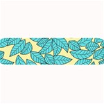 Leaves Dried Leaves Stamping Blue Yellow Large Bar Mats 32 x8.5  Bar Mat