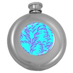 Branches Leaves Colors Summer Round Hip Flask (5 oz) Front