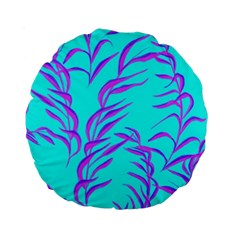 Branches Leaves Colors Summer Standard 15  Premium Round Cushions