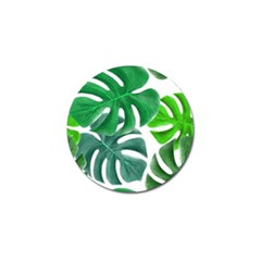 Tropical Greens Leaves Design Golf Ball Marker (4 Pack) by Simbadda