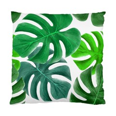 Tropical Greens Leaves Design Standard Cushion Case (two Sides) by Simbadda