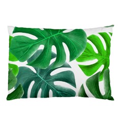 Tropical Greens Leaves Design Pillow Case (two Sides) by Simbadda