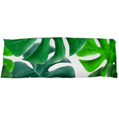 Tropical Greens Leaves Design Body Pillow Case (dakimakura) by Simbadda