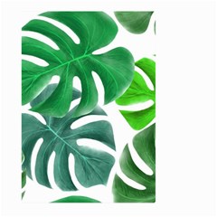 Tropical Greens Leaves Design Large Garden Flag (two Sides) by Simbadda