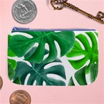 Tropical Greens Leaves Design Large Coin Purse Front