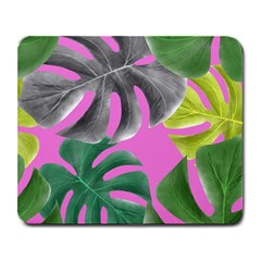 Tropical Greens Leaves Design Large Mousepads by Simbadda