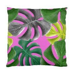 Tropical Greens Leaves Design Standard Cushion Case (two Sides) by Simbadda