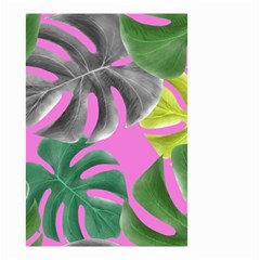 Tropical Greens Leaves Design Small Garden Flag (two Sides) by Simbadda