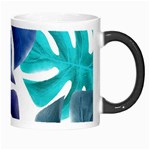 Leaves Tropical Blue Green Nature Morph Mugs Right