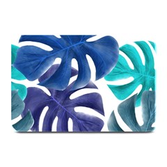 Leaves Tropical Blue Green Nature Plate Mats by Simbadda