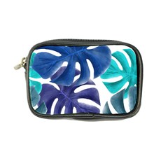 Leaves Tropical Blue Green Nature Coin Purse by Simbadda