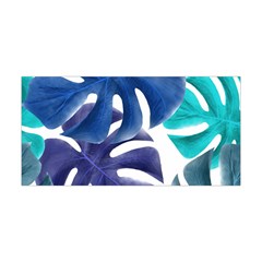 Leaves Tropical Blue Green Nature Yoga Headband by Simbadda