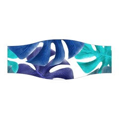 Leaves Tropical Blue Green Nature Stretchable Headband by Simbadda