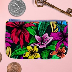 Hibiscus Flower Plant Tropical Large Coin Purse by Simbadda