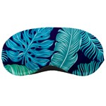 Tropical Greens Leaves Design Sleeping Mask Front