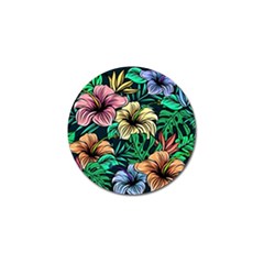 Hibiscus Flower Plant Tropical Golf Ball Marker (10 pack)