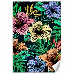 Hibiscus Flower Plant Tropical Canvas 20  x 30 