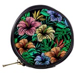 Hibiscus Flower Plant Tropical Mini Makeup Bag Back